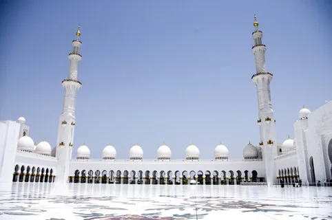 大清真寺，白色大理石，伊斯兰教，清真寺，宣礼塔，建筑，著名的地方，文化