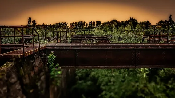 煤炭、煤仓、葡萄酒、植物、自然、树木、天空、土地