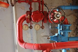 压力，机械，编织，传感器，管，红色，管，工业