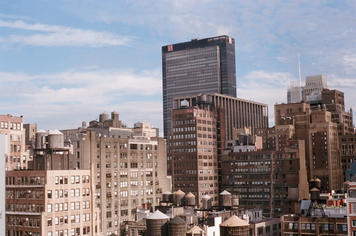 纽约，美国，曼哈顿，纽约，纽约市，天际线，建筑，天空