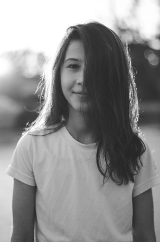 头发，黑白，黑白摄影，黑白，女孩，女性，力量