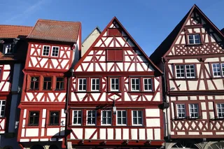 ochsenfurt, 桁架, Fachwerkhaus, 半木结构房屋线, 架构, 屋顶, 建设, 建筑外观