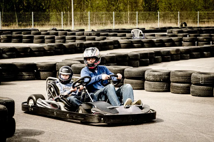 gokart，运动，动作，无数，马达，速度，跑道，比赛