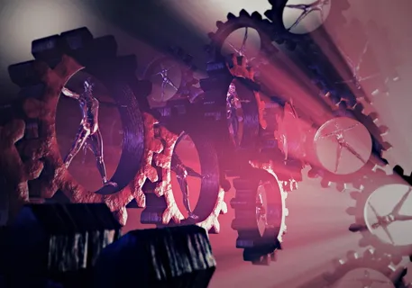 黑色、齿轮、红色、照明、人、齿轮、人机、机器 黑色、齿轮、红色、照明、人、齿轮、人机、机器