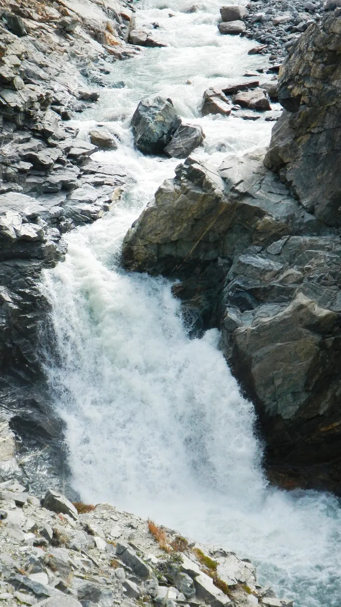格陵兰、激流、峡湾、塞米利克、北极、水、岩石、运动