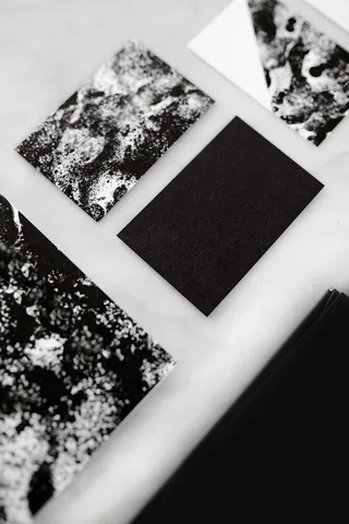 黑白模型商业品牌模板