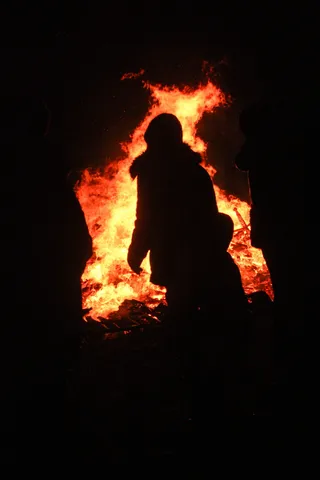 火焰, 黑暗, 夜, 烟花, 孩子们, 儿童, 秋季, 夹克