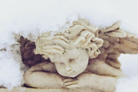 小天使雕像，天使，人物，陶瓷，艺术，守护天使，雕塑，雕像