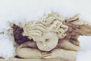 小天使雕像，天使，人物，陶瓷，艺术，守护天使，雕塑，雕像