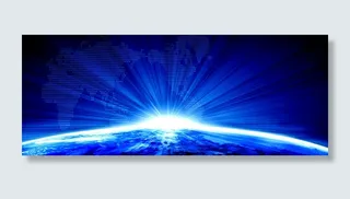 地球插图，商业，地球，背景，蓝色，抽象，技术，未来派