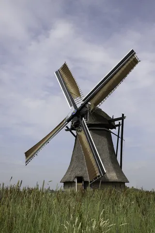 磨坊，水磨，荷兰，弗里斯兰，荷兰磨坊，景观，风磨，磨坊叶片