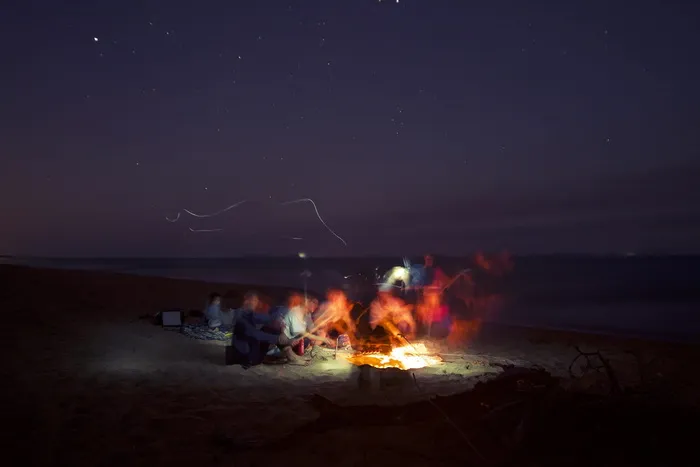 海滩，海岸，海滨，朋友，人类，活动，团体，野餐