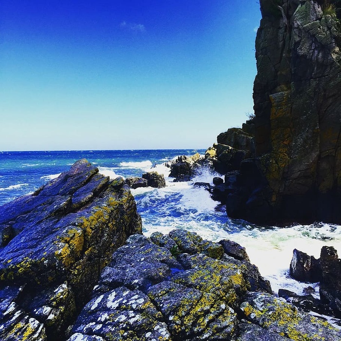 海湾、海滩、悬崖、海岸、岛屿、景观、自然、海洋