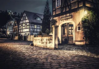 夜间街道, 体系结构, 路, 老, 首页, 城市, 旅行, 建设