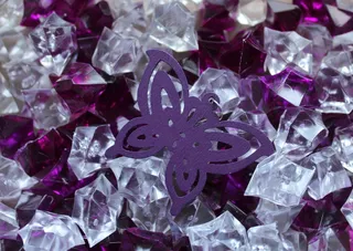 蝴蝶，主体水晶，彩色玻璃，装饰，夜光，紫罗兰色，背景，纹理