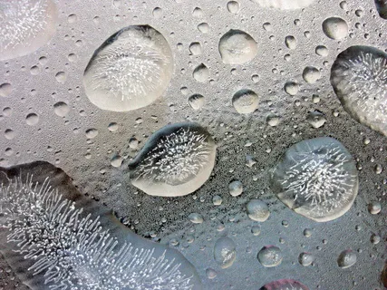 冰, 冰泡, 冰冻的, 冬天, 泽, 泽, 模式, 冷