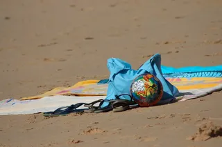 海滩，等待，球，沙子，宁静，孤独，土地，阳光