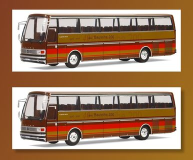 setra，s215 hd，1976，40年200车型系列，公交车，收集，爱好，汽车模型