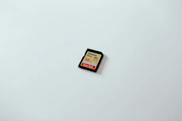 黑色和棕色SD卡