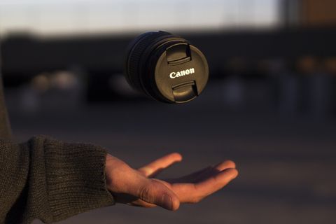 美国，比林斯，投掷，手，悬浮，佳能，单反，市中心