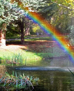 彩虹，五彩缤纷，色彩，自然，欢快，自然奇观，快乐，夏天