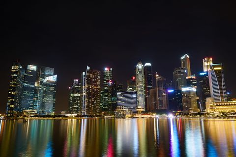 上海天际线,夜间,新加坡,城市,城市,夜间,灯光,综合体 上海天际线,夜间,新加坡,城市,城市,夜间,灯光,综合体