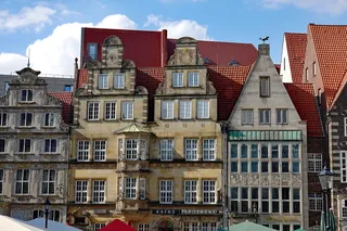 不来梅，市场，历史中心，历史，建筑，立面，德国，建筑外观