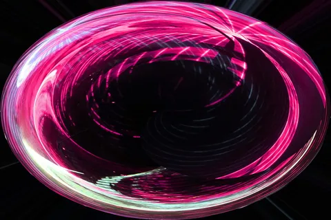 紫罗兰色, 粉红色, 区, 灯火, 反射, 现代, 现代艺术, 抽象