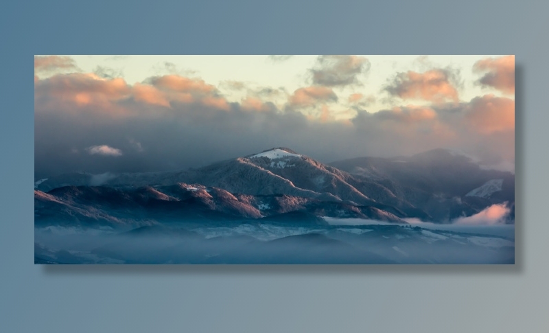 山，有盖，雪，多云，天空，自然，风景，云