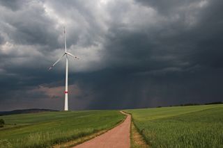 天气、雷雨、惊醒、车道、田地、景观、风暴、天空