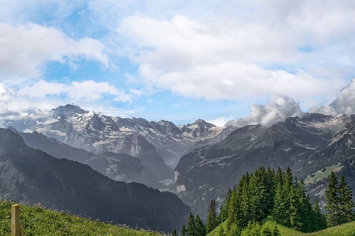 阿尔卑斯山、山脉、瑞士、顶峰、自然、全景、登山、海拔