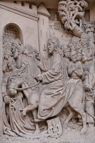 复活节、信仰、宗教、棕榈主日、耶稣、耶路撒冷、进入耶路撒冷、驴子