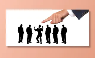 六、剪影照片、男士、商务、员工、人力资源总监、选拔、候选人