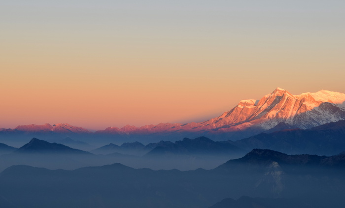 雾，喜马拉雅山，风景，山脉，风景，日出，旅行，山脉