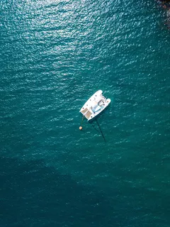 希腊,圣托里尼,天空,高,船,帆船,简单,极简主义 希腊,圣托里尼,天空,高,船,帆船,简单,极简主义