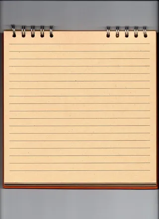 未书写，棕色，螺旋笔记本，灰色，表面，真空，纸，笔记本