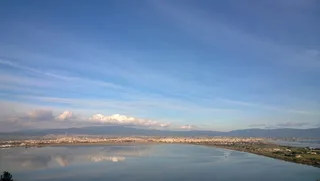 天空，水，度假，岛屿，城堡，岛屿，城堡，城镇，欧洲