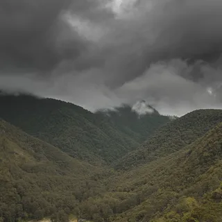 尼泊尔，戈达瓦里，云，乌云，景观，丘陵，树木，加德满都