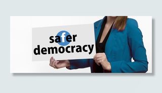 facebook、女性、演示、海报、全球、数据、数据收集、政策