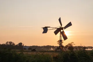 磨坊、公园、水、沟渠、景观、自然、户外、夕阳