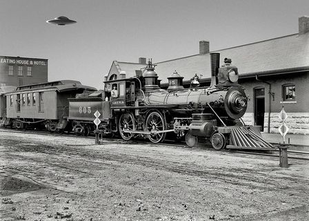 灰度摄影，火车，蒸汽机车，年代错误，古董，机车，旧的，复古的