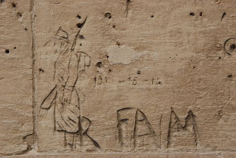 铭文，墙壁，士兵，战争，第一次世界大战，法国，军事，木质材料