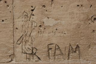 铭文，墙壁，士兵，战争，第一次世界大战，法国，军事，木质材料