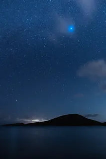 星空下的水体 星空下的水体