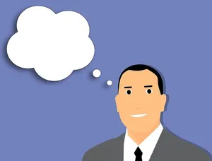 商人、插图、人物、灵感、概念、孤立、创意、意象