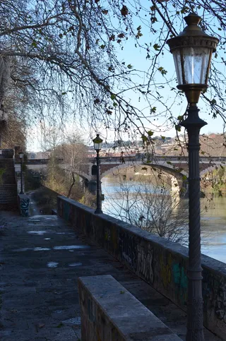 灯柱，冬天，桥，城市，忧郁，寒冷，都市，孤独