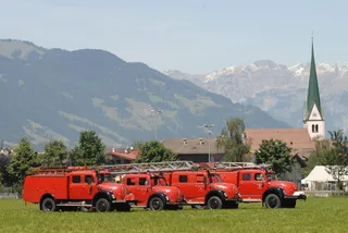 magirus，火，老定时器，静音，转盘梯，消防车，*，消防梯