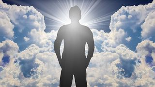 宗教，冥想，信仰，光，云，人，启蒙，死亡