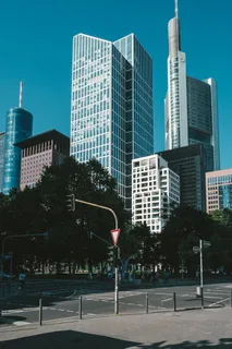 法兰克福,天际线,摩天大楼,市中心,建筑,摩天大厦,黑森,现代 法兰克福,天际线,摩天大楼,市中心,建筑,摩天大厦,黑森,现代