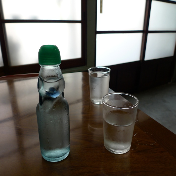 日式，饮料，nagomi，柠檬汽水，桌子，室内，容器，透明